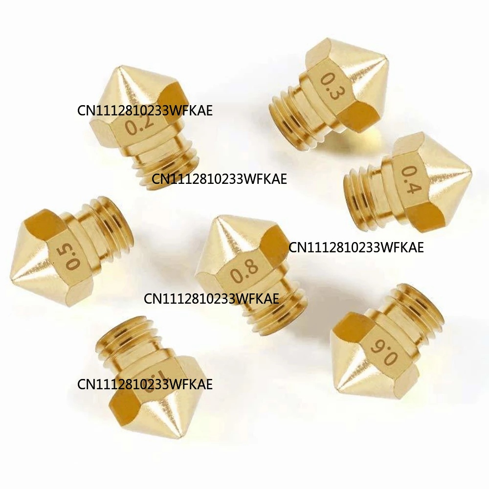 Printer Nozzle - 5 Bicos Extrusores MK10 M6 de