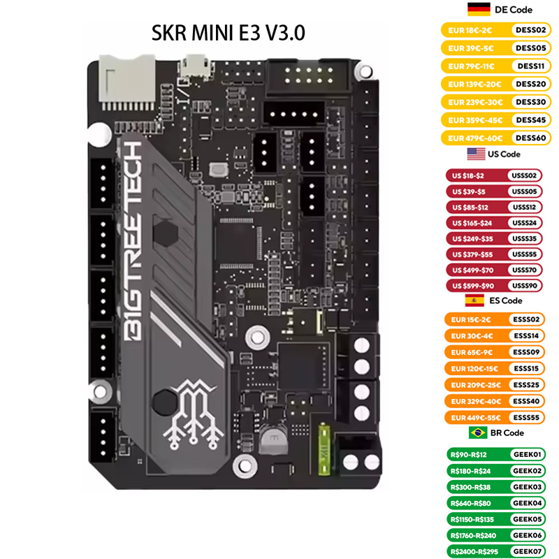 Direct Drive Extruder - Bigtreetech skr mini e3 v3.0 placa-mãe