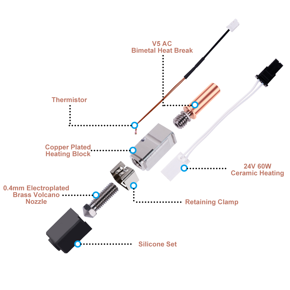 Kit Hotend para Anycubic Kobra - Hotend Assembly avaliação e preço