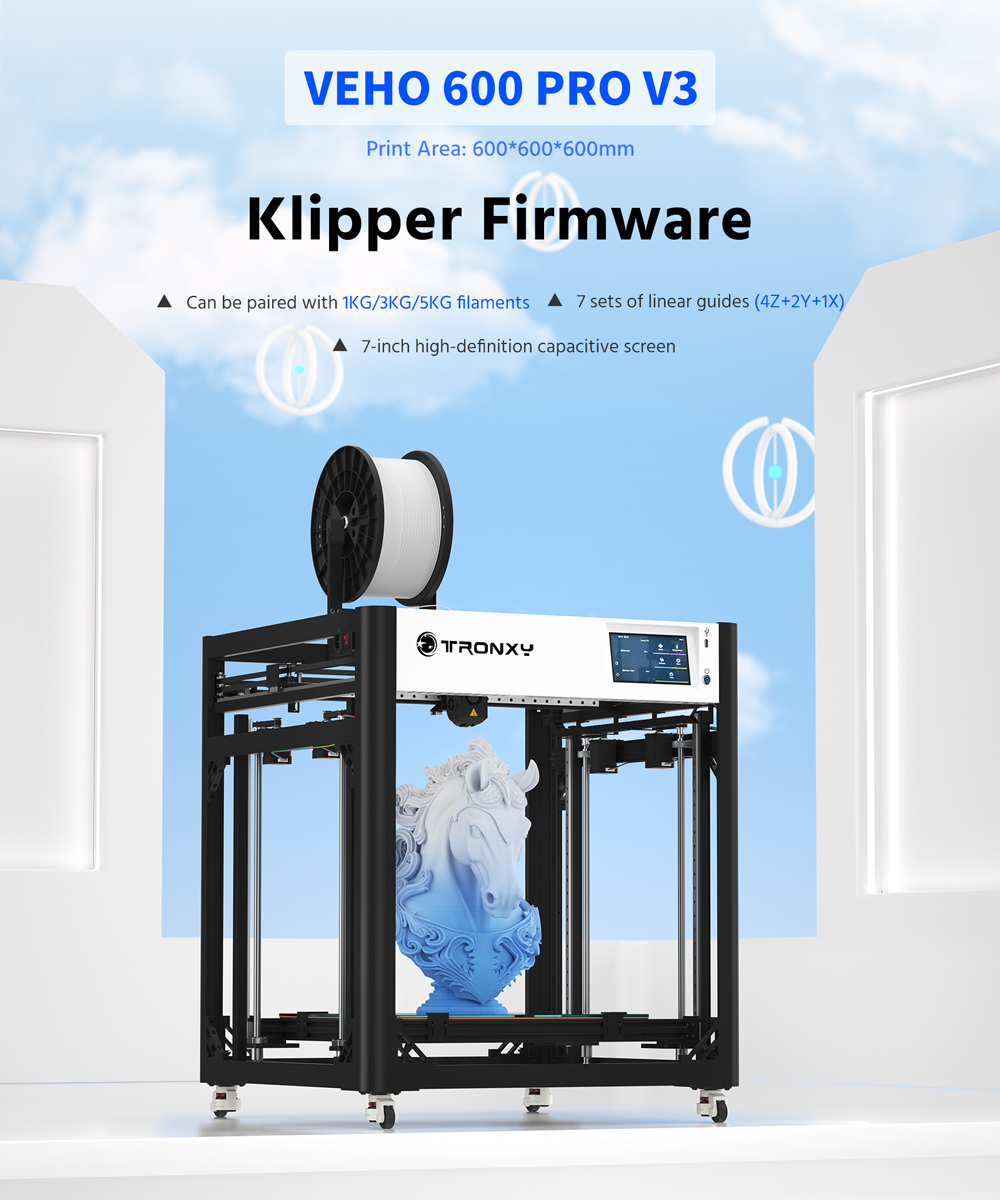 Impressora 3D VEHO 600 PRO-V3, - Corexy 3D Printer Kit avaliação e preço