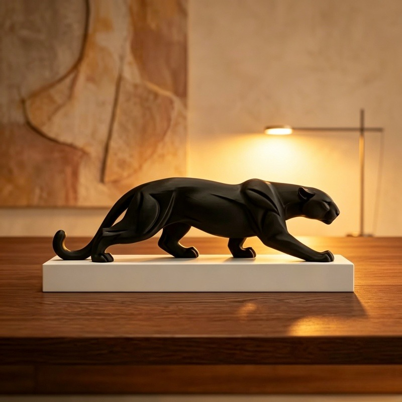 Estátua Abstrata de Pantera Ne - 3D Printer Stand avaliação e preço