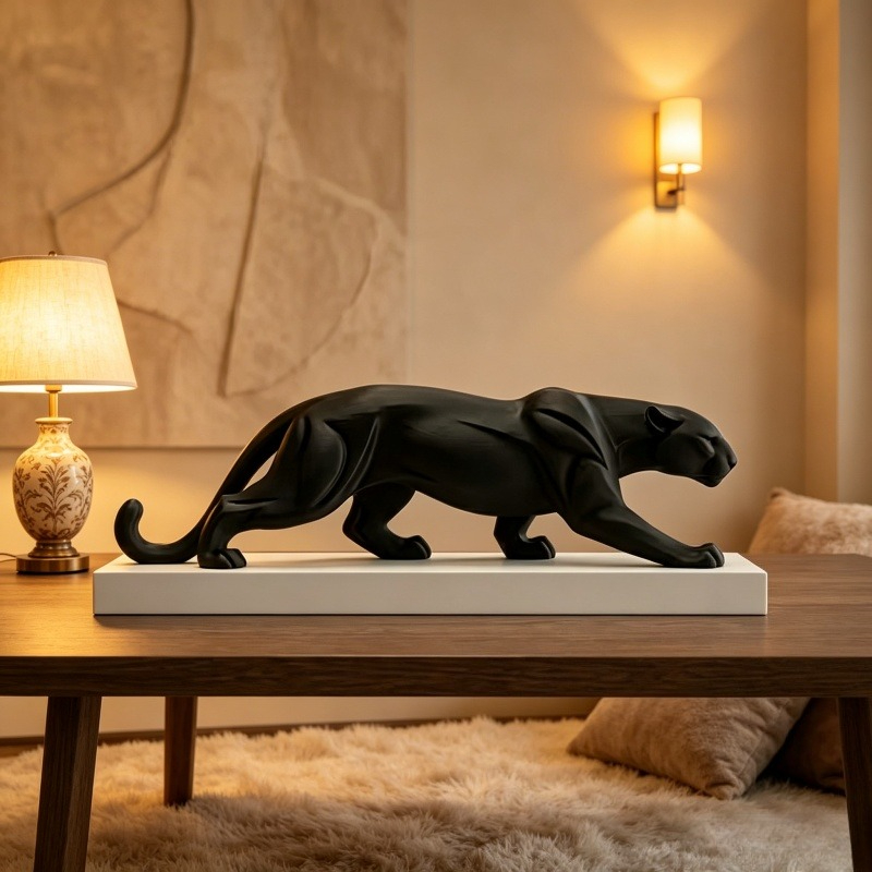 Estátua Abstrata de Pantera Ne - 3D Printer Stand avaliação e preço